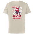 thumbnail image 1 of Marvel Spider-Man You’re an Amazing Valentine Romantic - Short Sleeve Cotton T-Shirt for Adults - Customized-Natural, 1 of 5