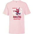 thumbnail image 1 of Marvel Spider-Man You’re an Amazing Valentine Romantic - Short Sleeve T-Shirt for Kids - Customized-Soft Pink, 1 of 5