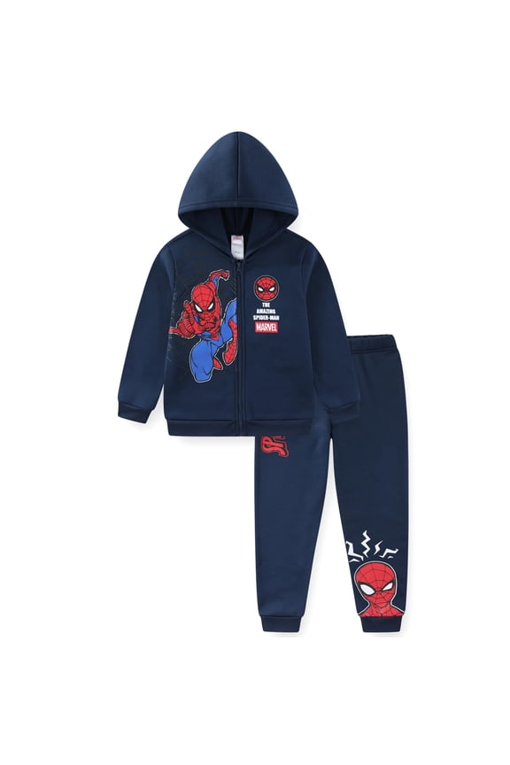 Spider-Man Zip Up Hoodie and Pant Set (Boys), 2 Piece Set, Sizes 5-10
