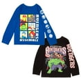 thumbnail image 1 of Marvel Spider-Man and Avengers Long Sleeve T-Shirt 2-Pack for Boys, Spiderman and Avengers Boys Long Sleeve Tees Bundle Set (Size 4-16), 1 of 7