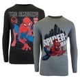 thumbnail image 1 of Marvel Spider-Man and Avengers Long Sleeve T-Shirt 2-Pack for Boys, Spiderman and Avengers Boys Long Sleeve Tees Bundle Set (Sizes 4-16), 1 of 4