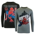 thumbnail image 1 of Marvel Spider-Man and Avengers Long Sleeve T-Shirt 2-Pack for Boys, Spiderman and Avengers Boys Long Sleeve Tees Bundle Set (Sizes 4-16), 1 of 5