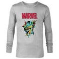 thumbnail image 1 of Marvel Spider-Man and Avengers Retro Silver Age Super Heroes - Long Sleeve T-Shirt for Men - Customized-Athletic Heather, 1 of 5