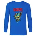 thumbnail image 1 of Marvel Spider-Man and Avengers Retro Silver Age Super Heroes - Long Sleeve T-Shirt for Men - Customized-Navy, 1 of 5