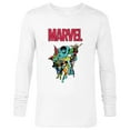 thumbnail image 1 of Marvel Spider-Man and Avengers Retro Silver Age Super Heroes - Long Sleeve T-Shirt for Men - Customized-White, 1 of 5