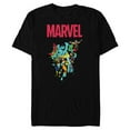 thumbnail image 1 of Marvel Spider-Man and Avengers Retro Silver Age Super Heroes - Short Sleeve Blended T-Shirt for Adults - Customized-Black, 1 of 5