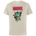 thumbnail image 1 of Marvel Spider-Man and Avengers Retro Silver Age Super Heroes - Short Sleeve Cotton T-Shirt for Adults - Customized-Natural, 1 of 5