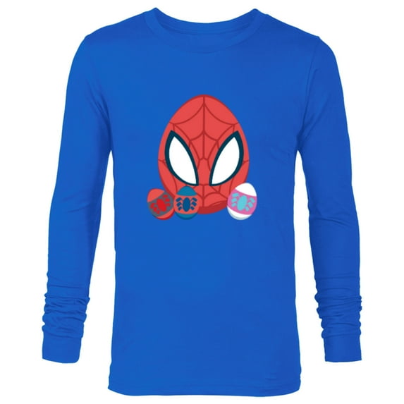 Marvel Spider-Man and Spider-Friends Toony Easter Eggs - Long Sleeve T-Shirt for Men - Customized-Navy