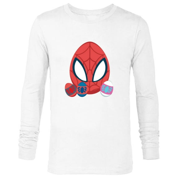 Marvel Spider-Man and Spider-Friends Toony Easter Eggs - Long Sleeve T-Shirt for Men - Customized-White