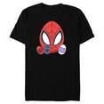 thumbnail image 1 of Marvel Spider-Man and Spider-Friends Toony Easter Eggs - Short Sleeve Blended T-Shirt for Adults - Customized-Black, 1 of 5