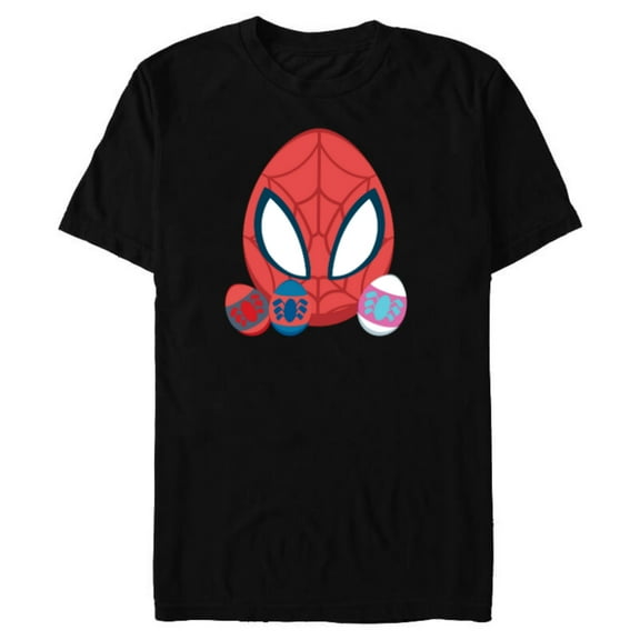 Marvel Spider-Man and Spider-Friends Toony Easter Eggs - Short Sleeve Blended T-Shirt for Adults - Customized-Black