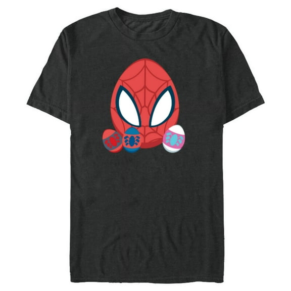Marvel Spider-Man and Spider-Friends Toony Easter Eggs - Short Sleeve Blended T-Shirt for Adults - Customized-Dark Heather