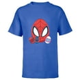 thumbnail image 1 of Marvel Spider-Man and Spider-Friends Toony Easter Eggs - Short Sleeve T-Shirt for Kids - Customized-Royal, 1 of 5