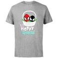 thumbnail image 1 of Marvel Spider-Man and Venom Eggs Hoppy Spring Easter Basket - Short Sleeve Cotton T-Shirt for Adults - Customized-Athletic Heather, 1 of 5