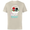 thumbnail image 1 of Marvel Spider-Man and Venom Eggs Hoppy Spring Easter Basket - Short Sleeve Cotton T-Shirt for Adults - Customized-Natural, 1 of 5