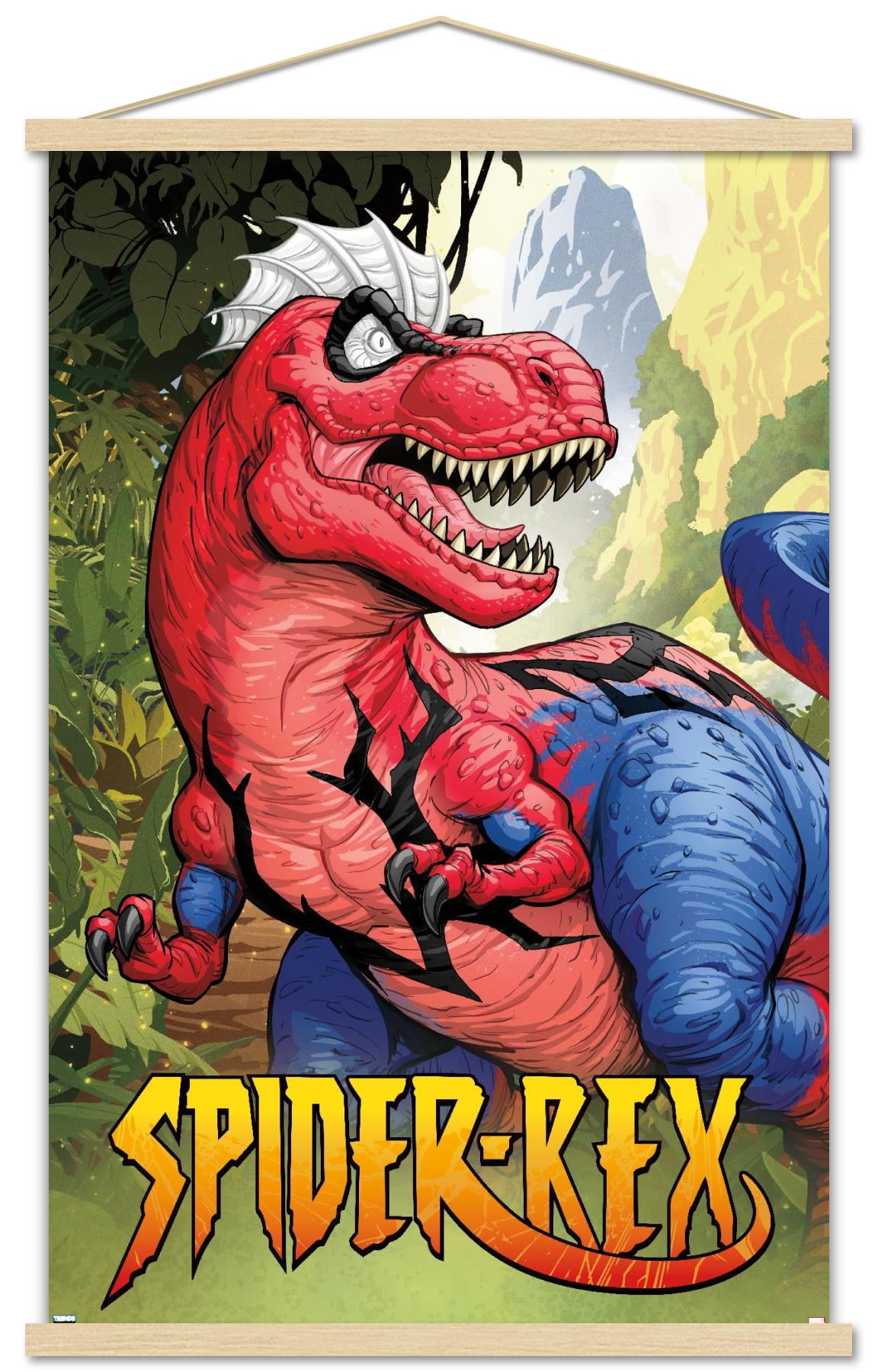 Marvel Spider-Rex - Portrait Wall Poster with Magnetic Frame
