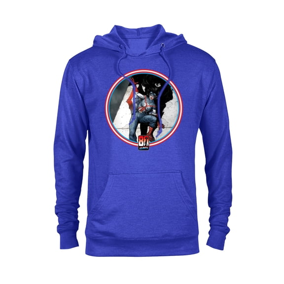 Marvel Spider-Woman Captain America 80th Anniversary Covers Standard - Pullover Hoodie for Adults – Customized-Royal Heather