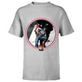 thumbnail image 1 of Marvel Spider-Woman Captain America 80th Anniversary Covers Standard - Short Sleeve T-Shirt for Kids – Customized-Athletic Heather, 1 of 5