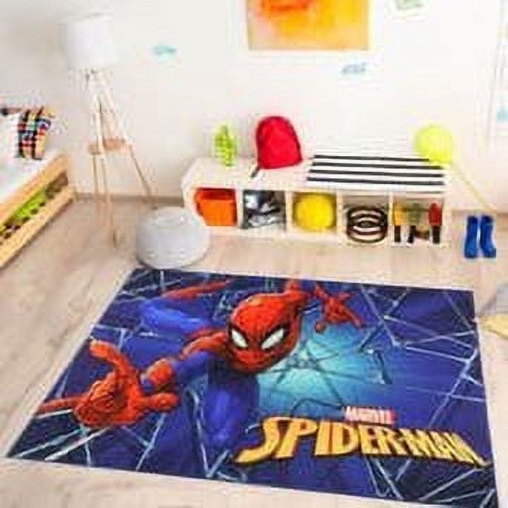 Disney Marvel Youth Digital Spider-Man Printed Web Area Rug, 4x6 ...