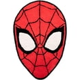 thumbnail image 1 of Marvel SpiderMan Face Fluffy Plush 4ft x 3ft Tufted Area Rug - Superhero Kids Décor, 1 of 5