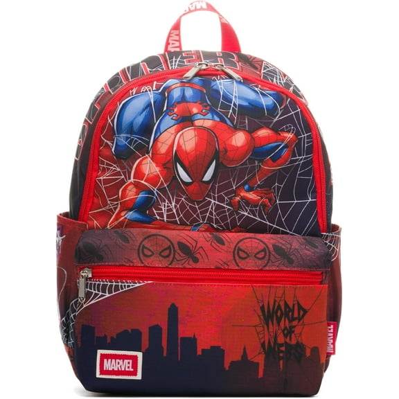 Marvel Spiderman 13" Deluxe Nylon Daypack Featuring Miles Morales and Gwen Stacy