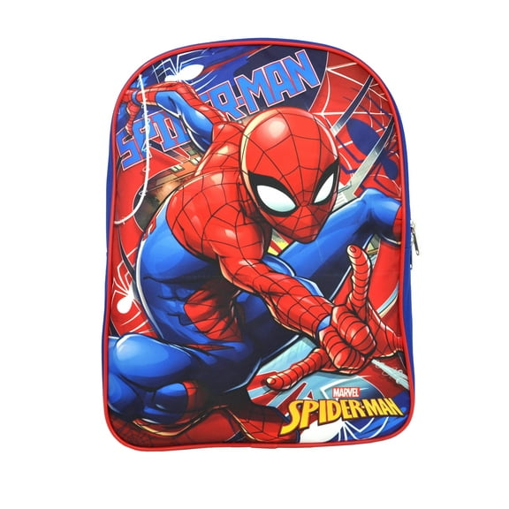 Marvel Spiderman 15" School Bag Backpack Blue-Red