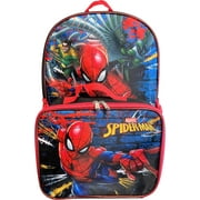 Marvel Spiderman 16" Backpack With Detachable Lunch Box