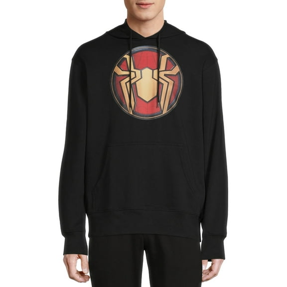Marvel Spiderman 3 Men's & Big Men's Icon Hoodie Sweatshirt, Men's Spiderman Hoodies