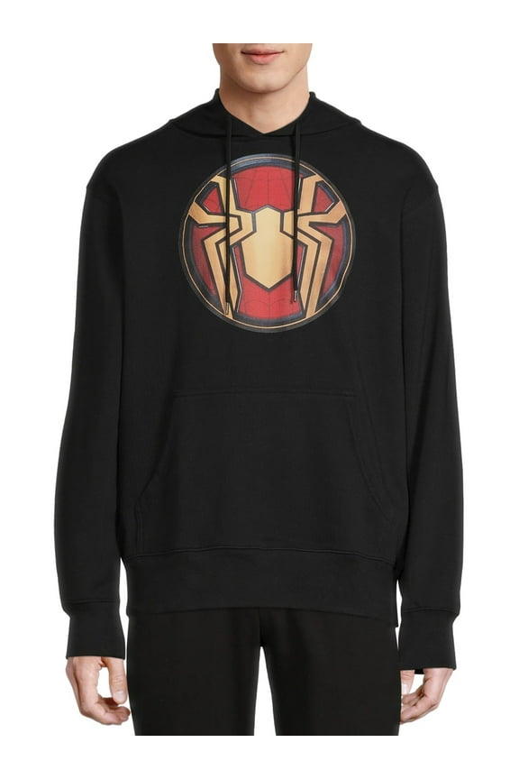 Marvel Spiderman 3 Men's & Big Men's Icon Hoodie Sweatshirt, Men's Spiderman Hoodies
