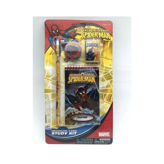 Marvel Spiderman 4 pcs Study Kit Stationery Supplies