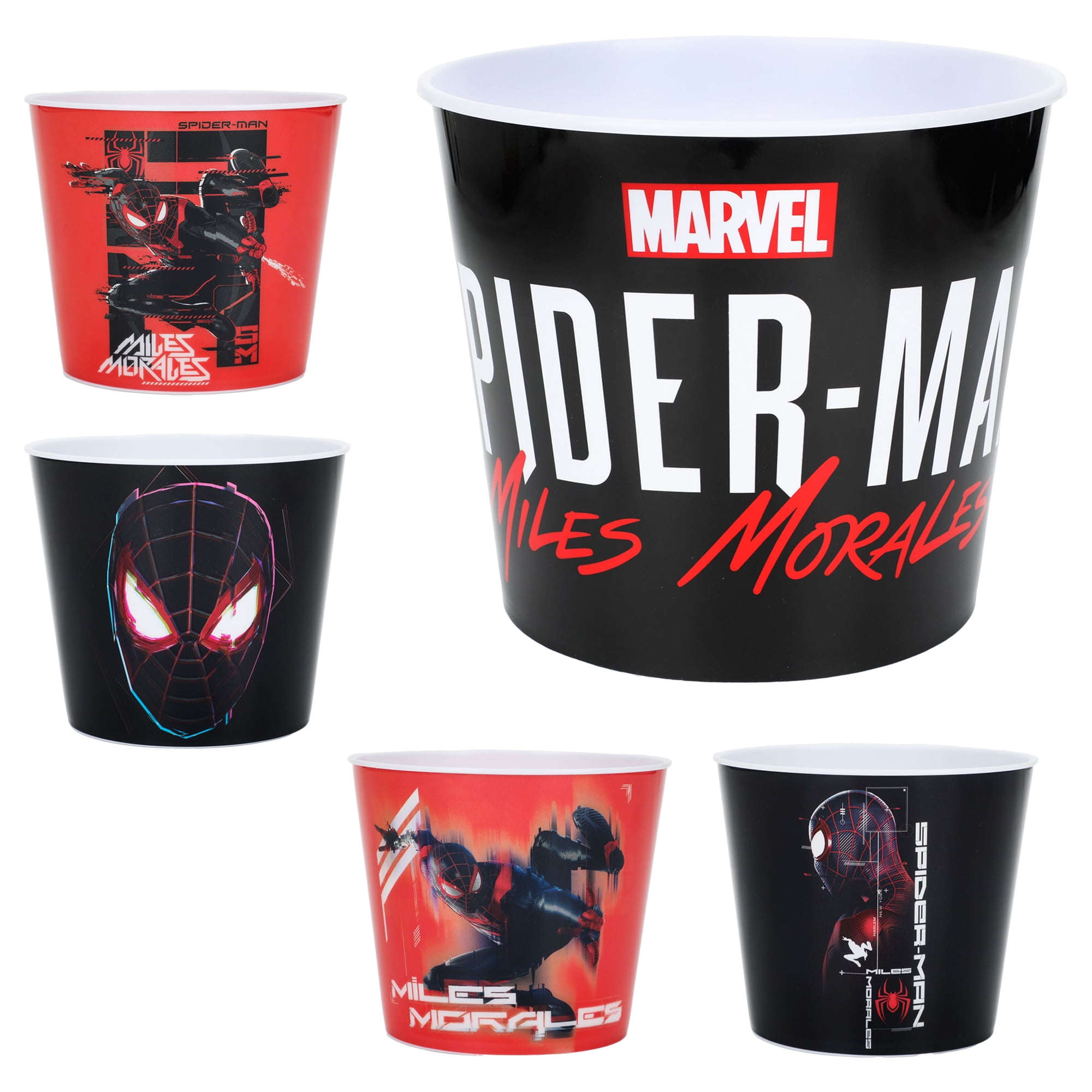 Marvel Spiderman 5Pcs Reusable Popcorn Bucket Set