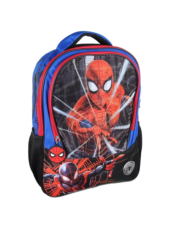 Spiderman And Miles Morales Light-Up Web Slinger 16" Travel Backpack Book Bag