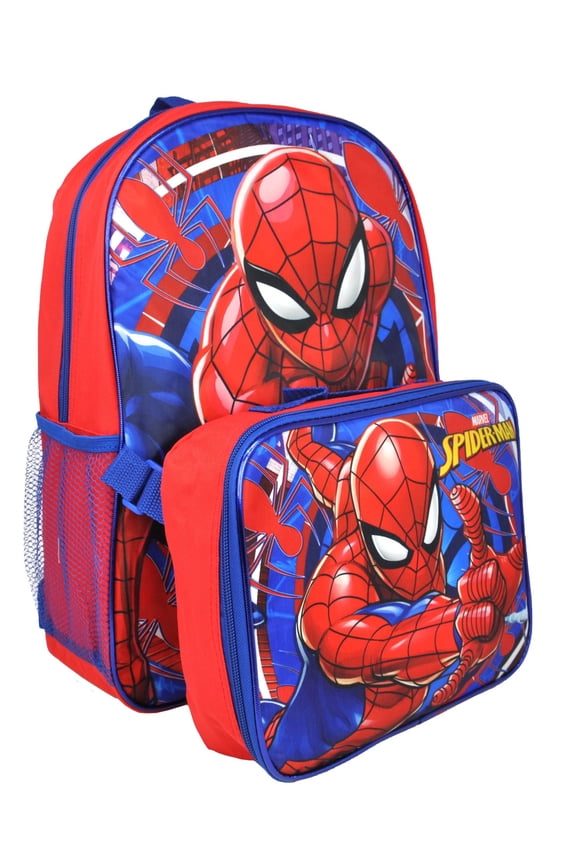 Spiderman Backpack Lunchbox Set