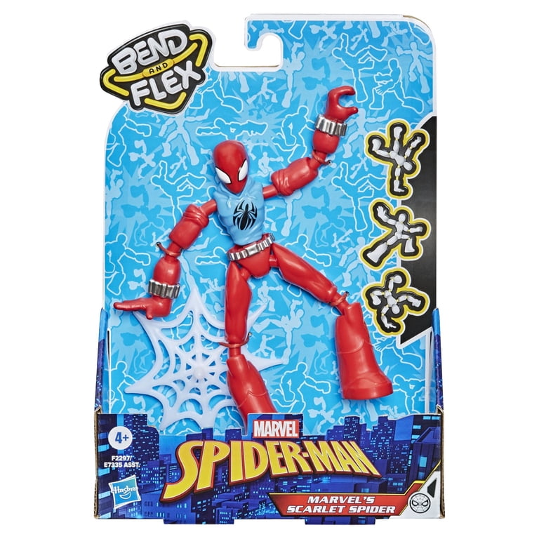 Marvel Spider-Man Miles Morales Vs Carnage 6-Inch Action Figure 2-Pack – With Projectile Launcher, Ages 4+