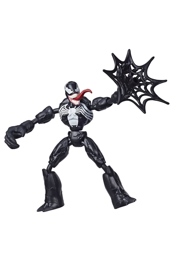 Spiderman: Bend and Flex Venom Kids Toy Action Figure for Boys and Girls with Web Accessory (9)