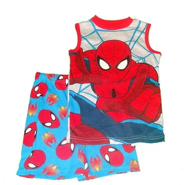 Marvel Spiderman Big Boys' Shorts Pajamas Set 4