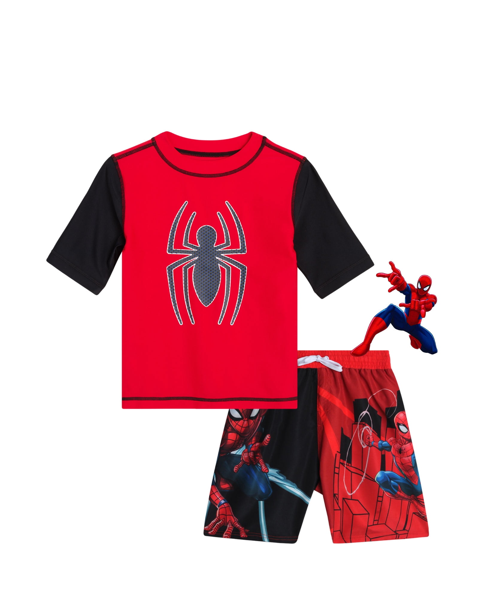 marvel-spiderman-toddler-boys-rash-guard-swim-suit-set-upf-50-swim