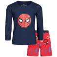 thumbnail image 1 of Marvel Spiderman Boys’ Rash Guard Set – Spider-Man Kids’ UPF 50+ Swim Shirt and Trunks for Boys (3T-12), 1 of 7