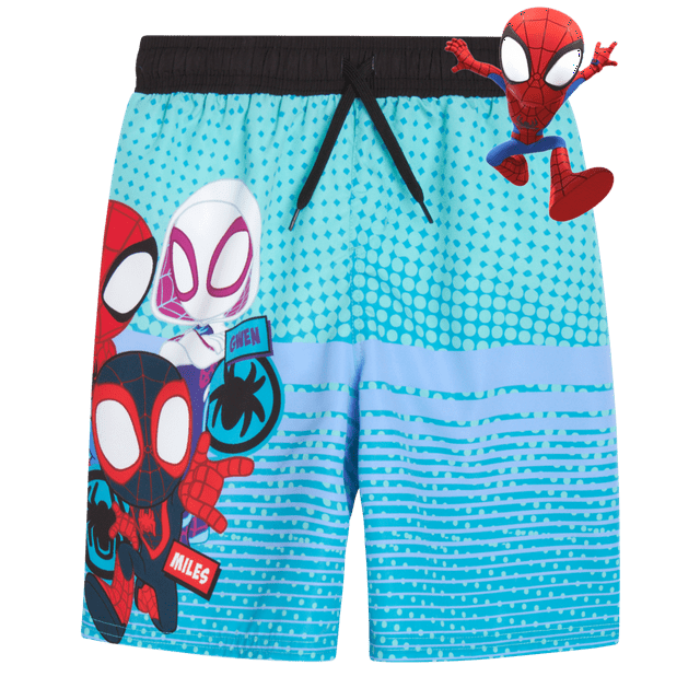 Marvel Spiderman Boys’ Swim Trunks SpiderMan Swimsuit UPF 50