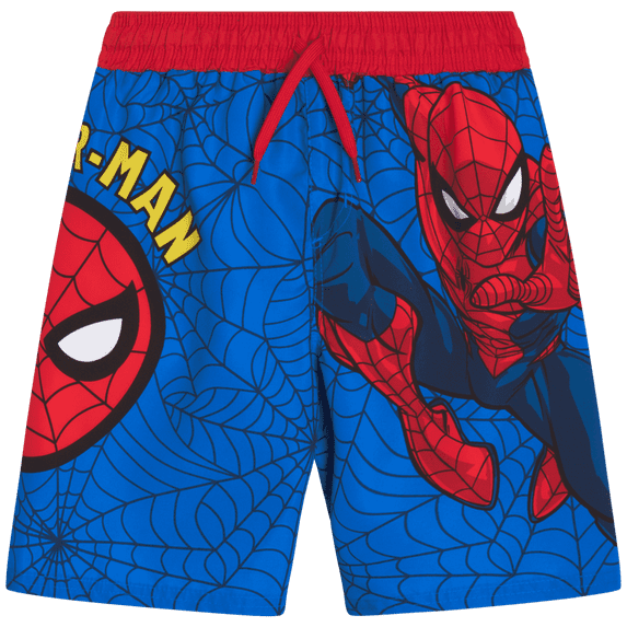 Marvel Spiderman Boys’ Swim Trunks – Spider-Man Swimsuit – UPF 50+ Quick Dry (2T-12)