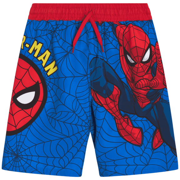 Marvel Spiderman Boys’ Swim Trunks – Spider-Man Swimsuit – UPF 50  Quick Dry (2T-12)