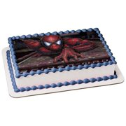 Marvel Spiderman Climbing Wall Edible Image Cake Topper, by A Birthday Place