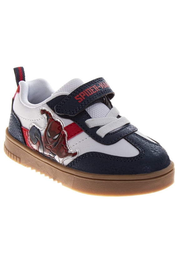 Marvel Spiderman Design Boys Court Sneakers (Toddler Little Kids), Navy White, Size: 7