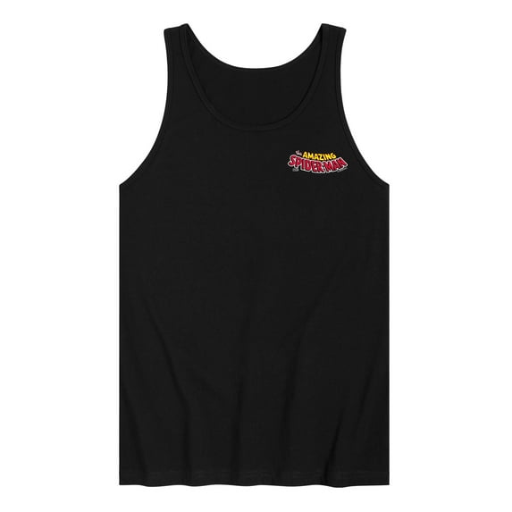 Marvel - Spiderman Editorial Logo - Men's Sleeveless Graphic Tank