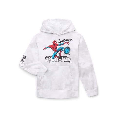 Boys Spider-Man Graphic Pullover Hoodie, Sizes XS-XXL