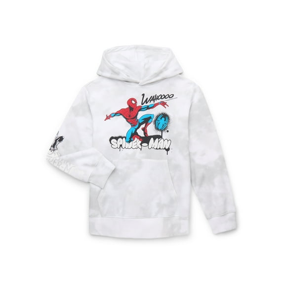 Marvel Boys Spider-Man Graphic Pullover Hoodie, Sizes XS-XXL