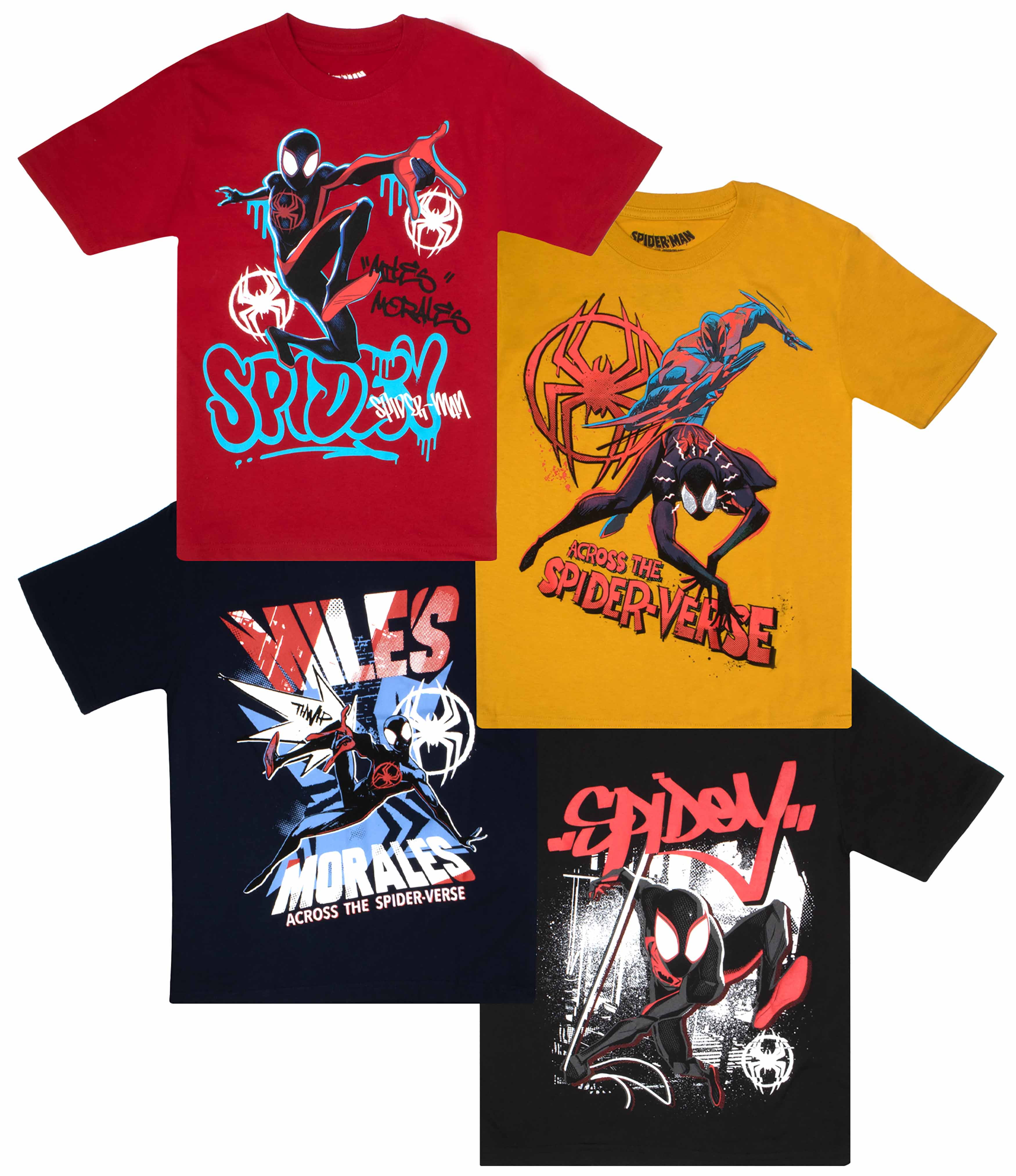 Marvel Boys Spider-Man City Slinger, Crew Neck, Short Sleeve, Graphic  T-Shirt, Sizes 4-18