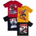 thumbnail image 1 of Marvel Spiderman Graphics Boys 4-Piece Set, 4-Pack Short Sleeve T-Shirt Bundle Set for Kids and Toddlers, 1 of 6