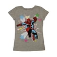 thumbnail image 1 of Marvel Spiderman Heart Burst T-Shirt (Little Girls & Big Girls), 1 of 1