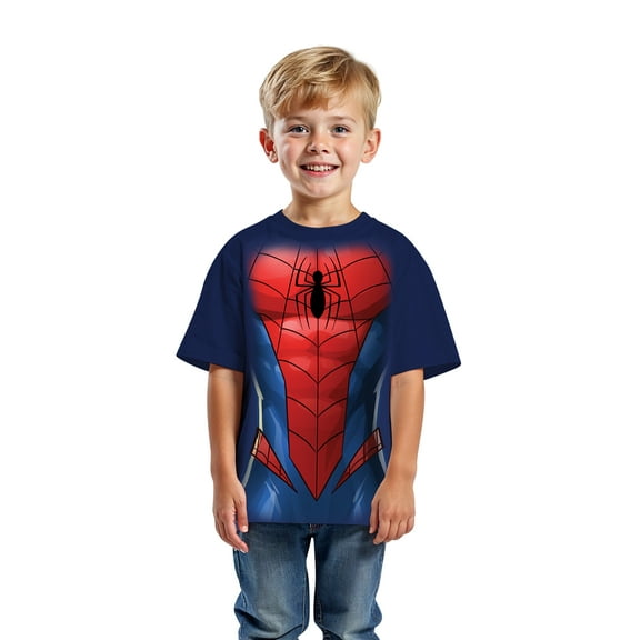 Marvel Spider-Man Boys Short Sleeve I Am Spidey Graphic Costume T-Shirt, Sizes 4-18